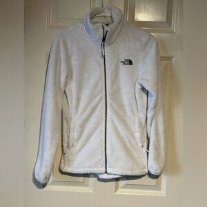 The North Face Osito Fleece Jacket Womens XS White Full Zip Plush